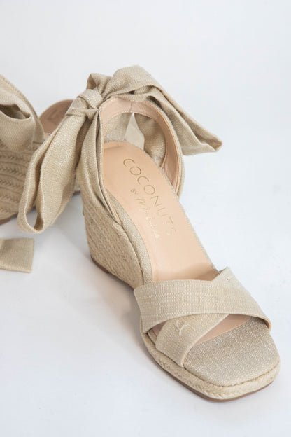  Bonaire Ankle Wrap Jute Wedge, Natural | Coconuts By Matisse