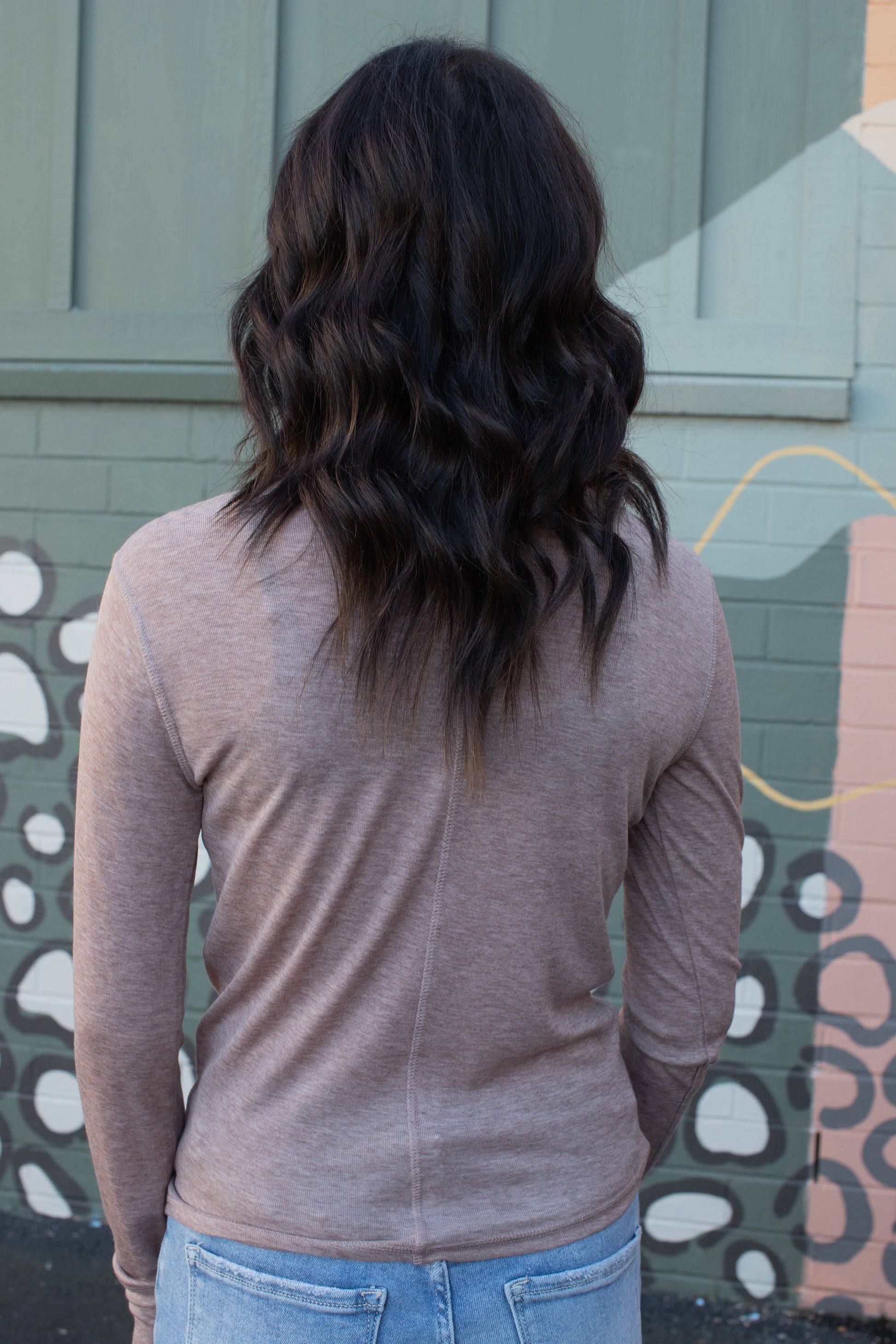  Sedona Exposed Seam Top, Heather Feather | Sanctuary