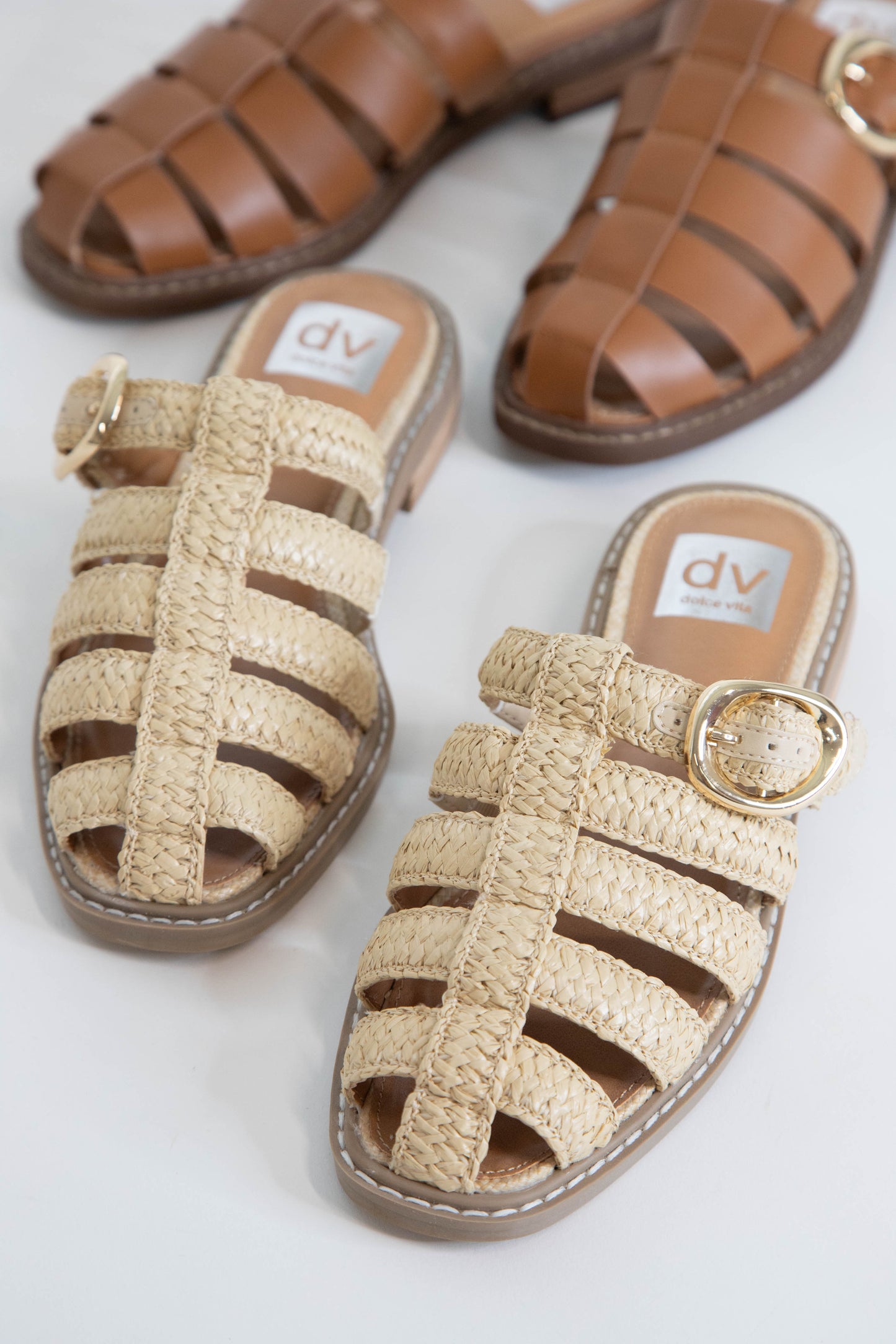  Fyona Fisherman Style Sandal, Raffia | DV By Dolce Vita