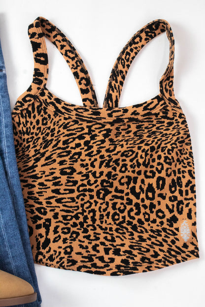 All Clear Leopard Cami, Toasted Almond | Free People