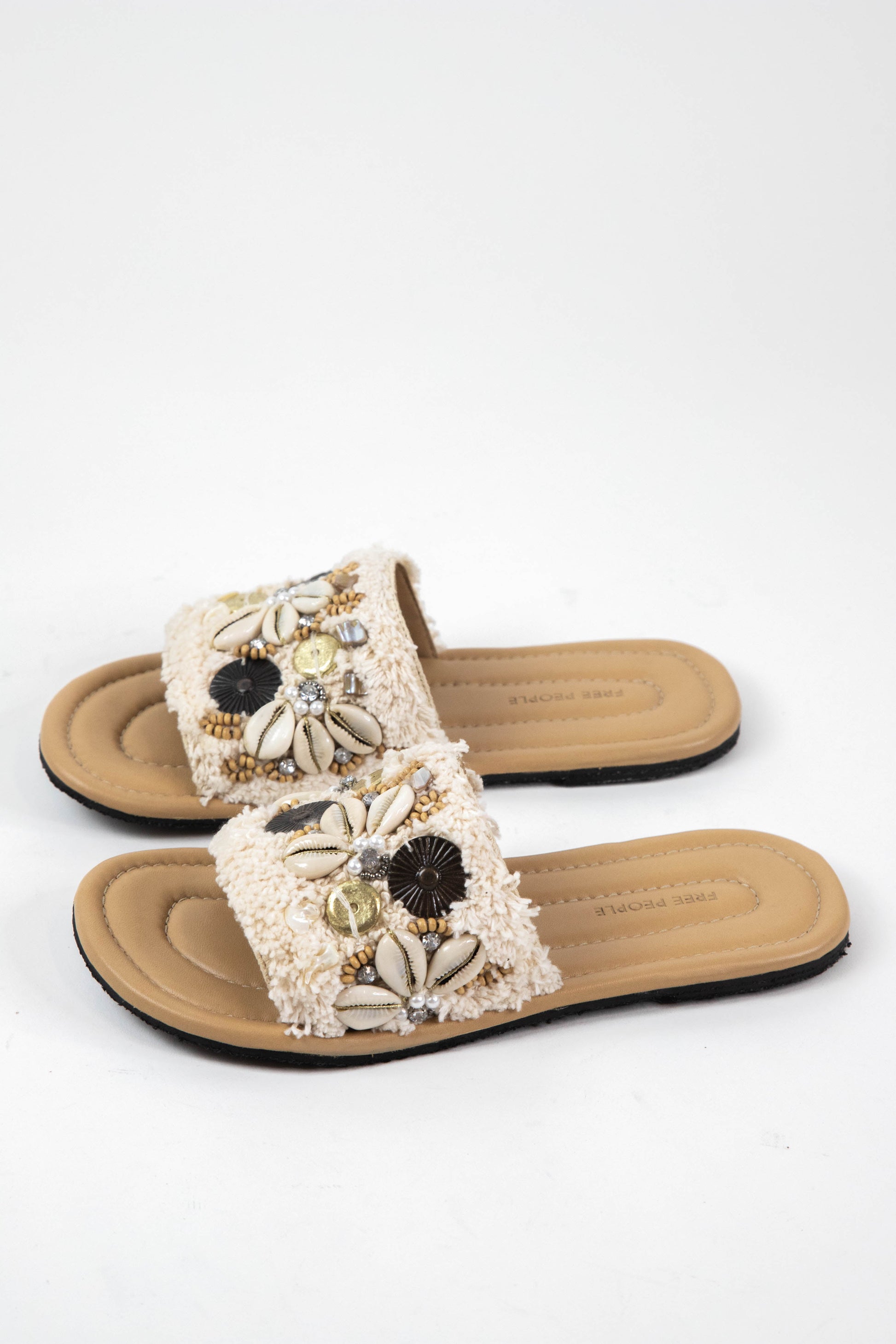  Shipwrecked Surf Shell Sandal, Chalk | Free People