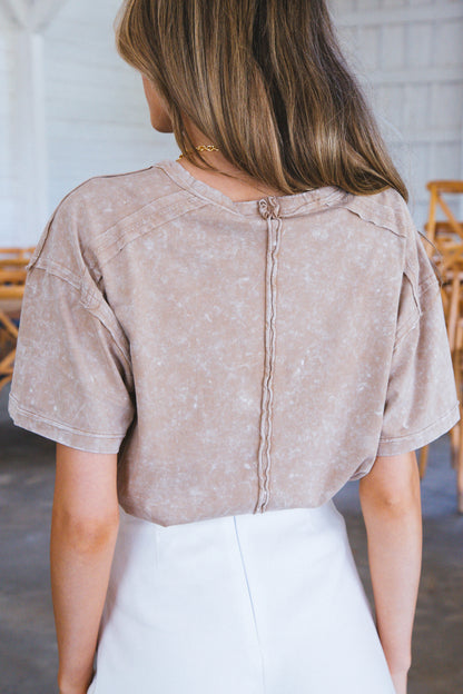  Ontario Oversized Tee, Taupe