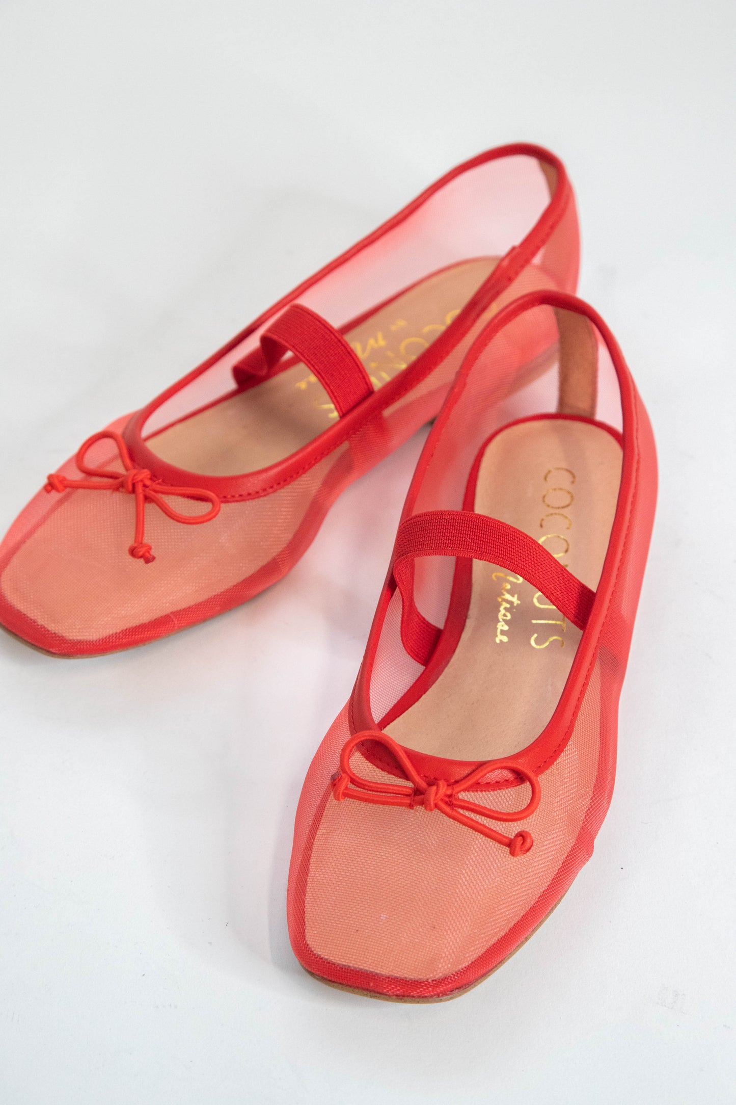  Bronx Mesh Ballet Flat, Cherry Red | Coconuts By Matisse