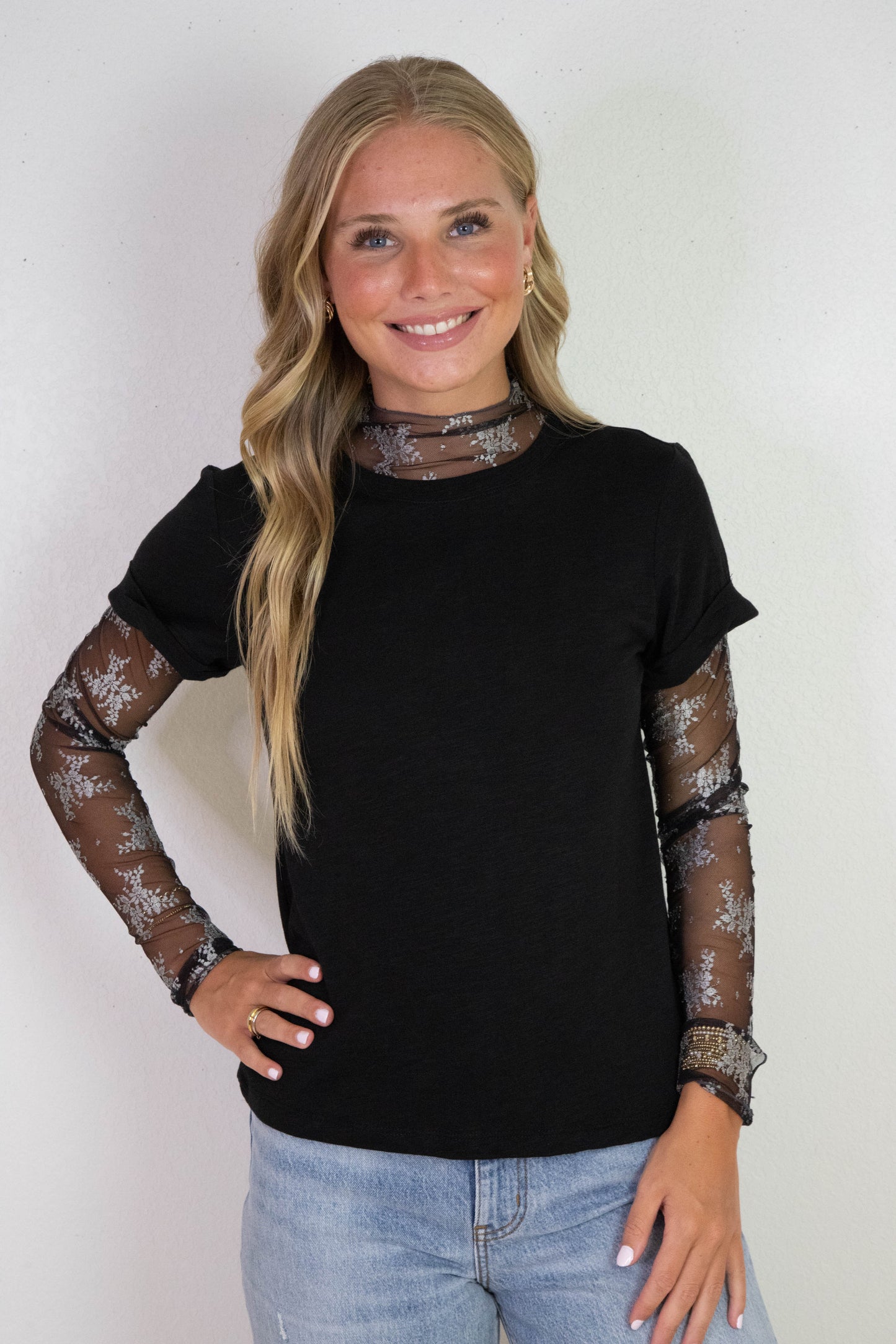  Lady Lux Two Tone Layering Top, Thunderstorm Combo | Free People