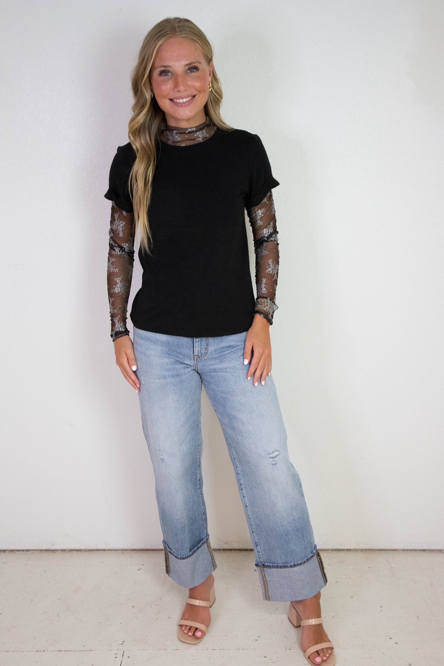  Lady Lux Two Tone Layering Top, Thunderstorm Combo | Free People