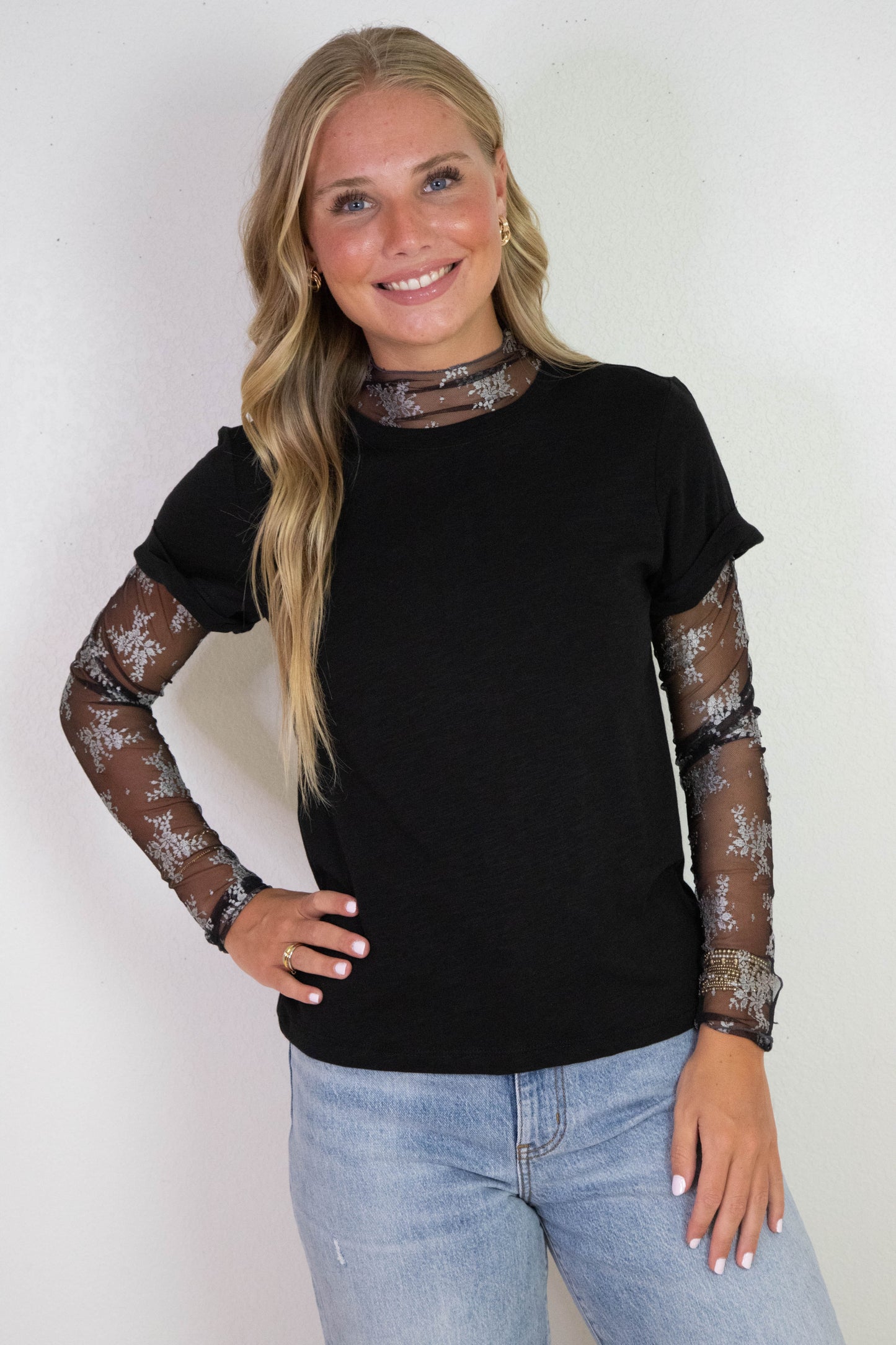  Lady Lux Two Tone Layering Top, Thunderstorm Combo | Free People