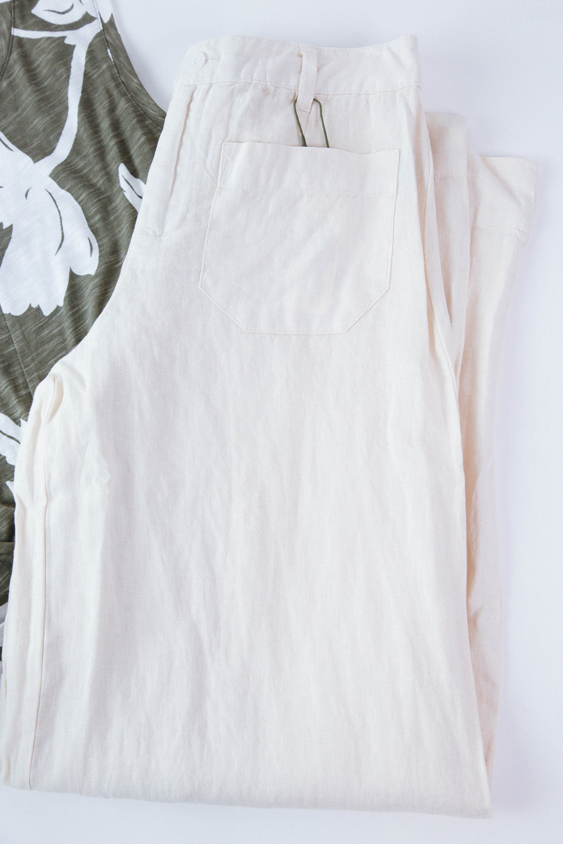  The Linen Marine Wide Leg Pant, Birch | Sanctuary