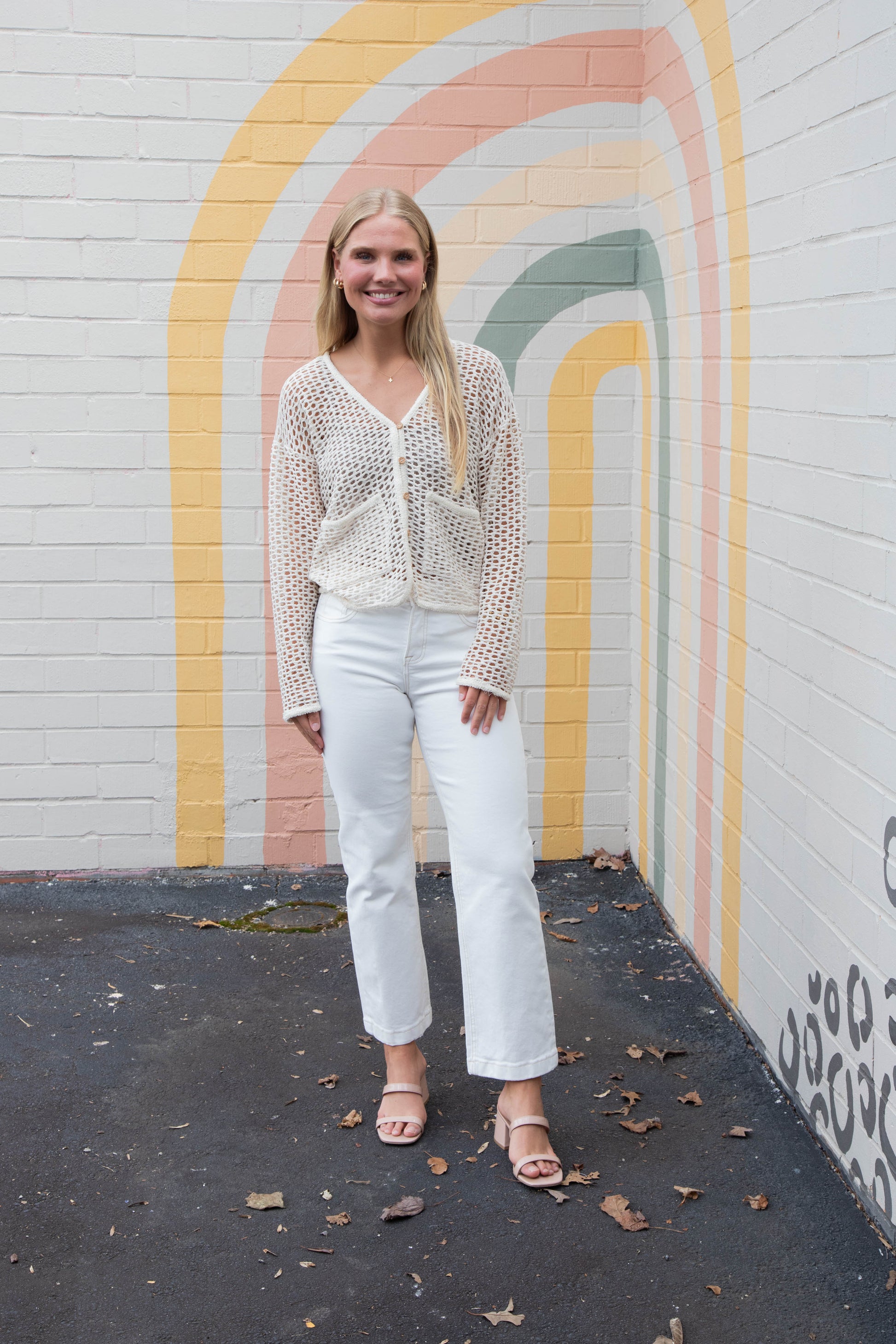  Adelaide Ribbed Crop Cami, Mushroom