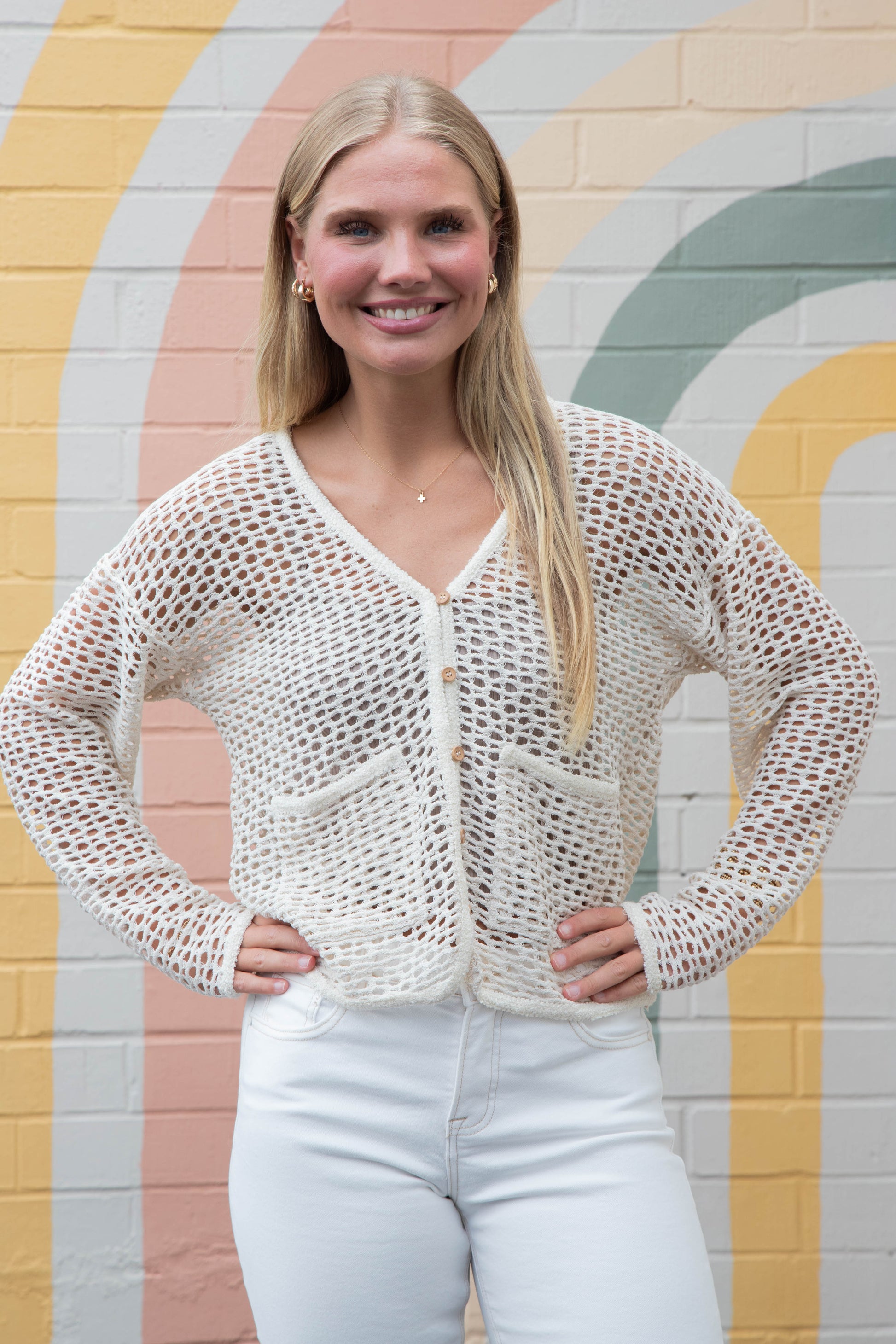  Adelaide Ribbed Crop Cami, Mushroom