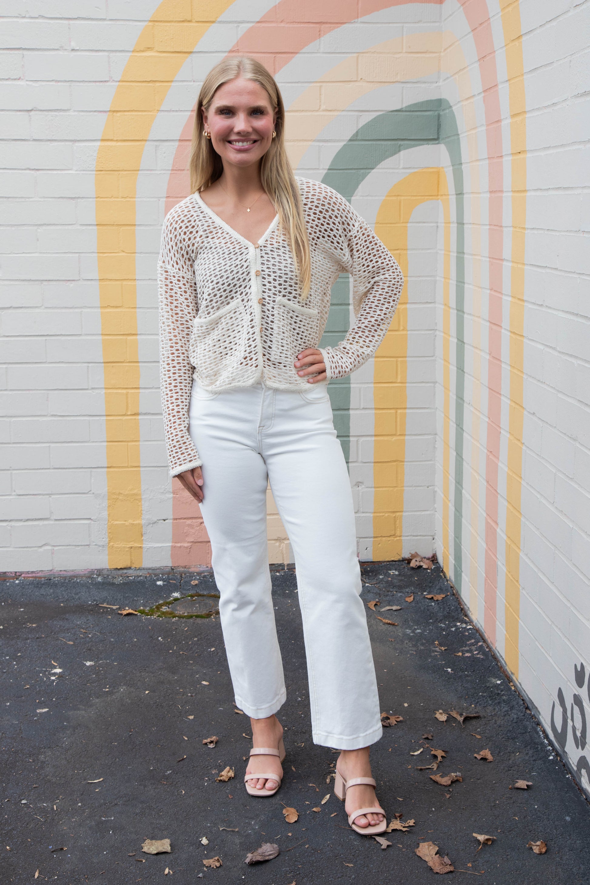  Adelaide Ribbed Crop Cami, Mushroom