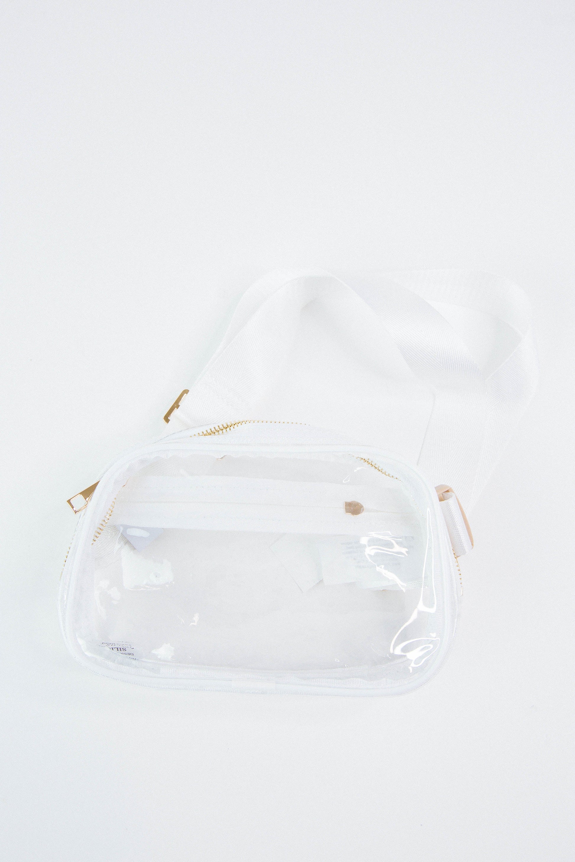  Trendsetter Clear Fanny Pack, White