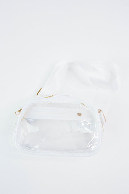  Trendsetter Clear Fanny Pack, White