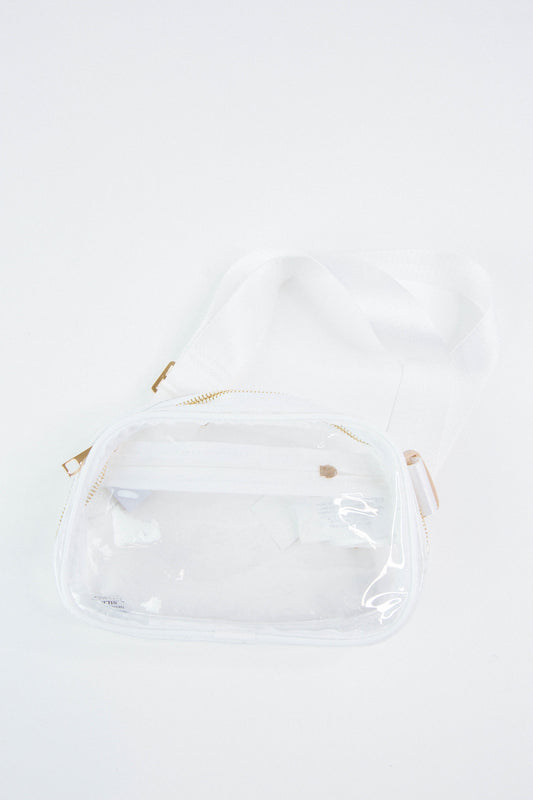  Trendsetter Clear Fanny Pack, White