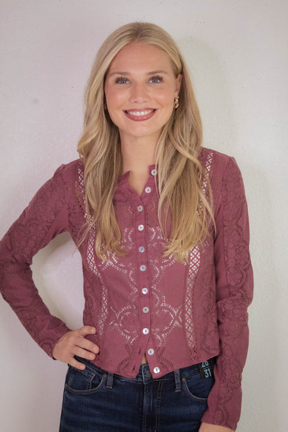 Jae Knit Top, Crushed Berry | Free People