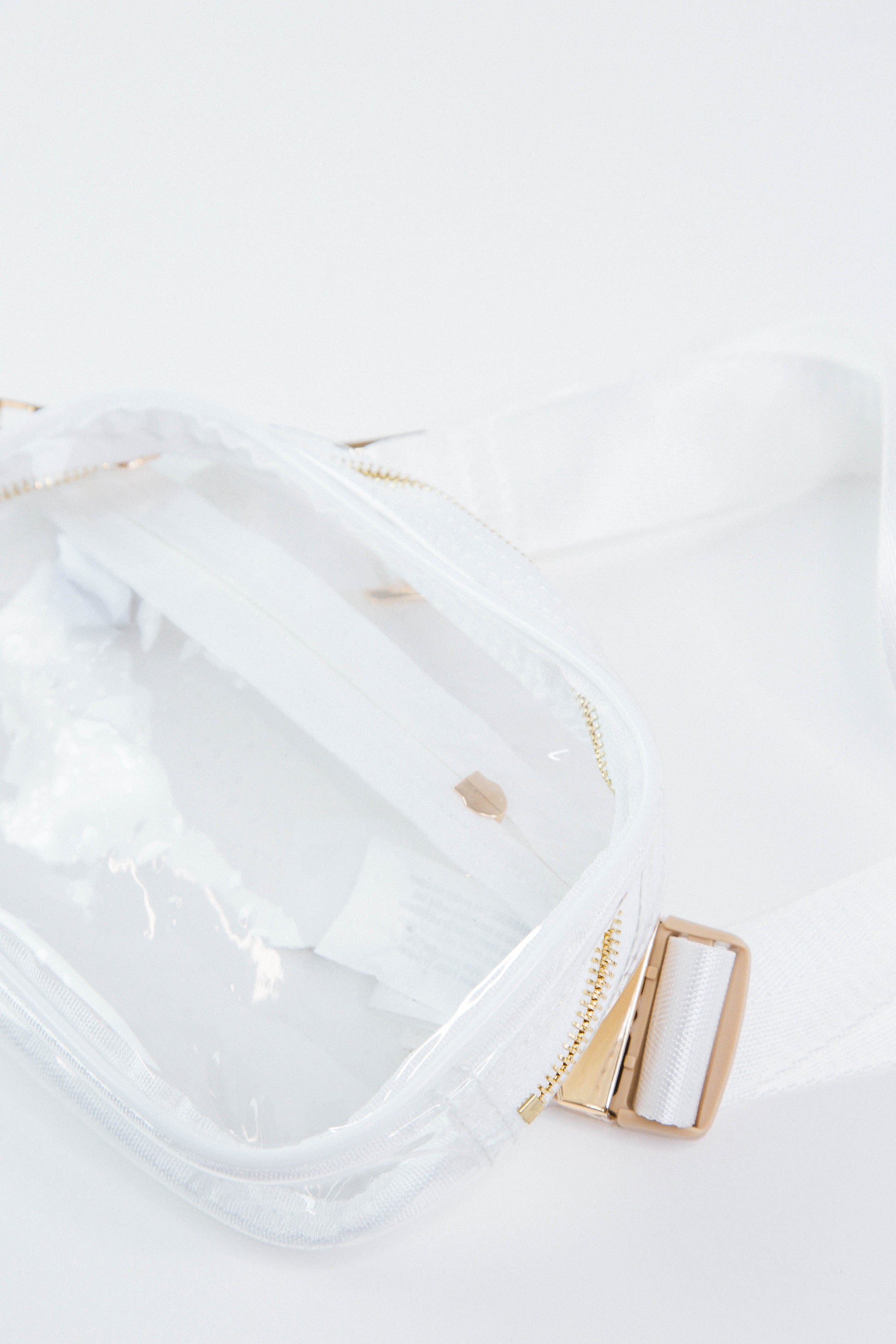  Trendsetter Clear Fanny Pack, White