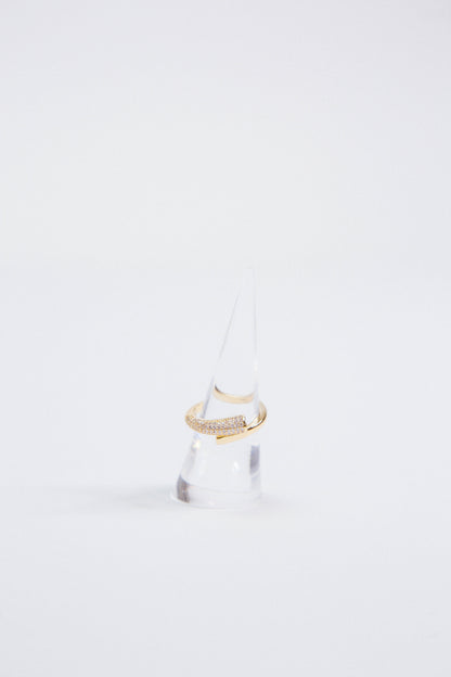  Golden Glow Twisted Ring, Gold