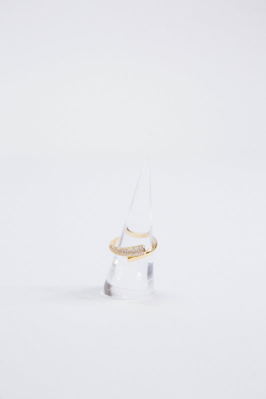  Golden Glow Twisted Ring, Gold