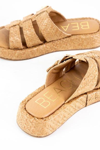  Ciao Raffia Fisherman Sandal, Cognac | Beach By Matisse