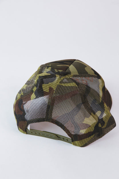  Cowboy Trucker Hat, Solid Camo