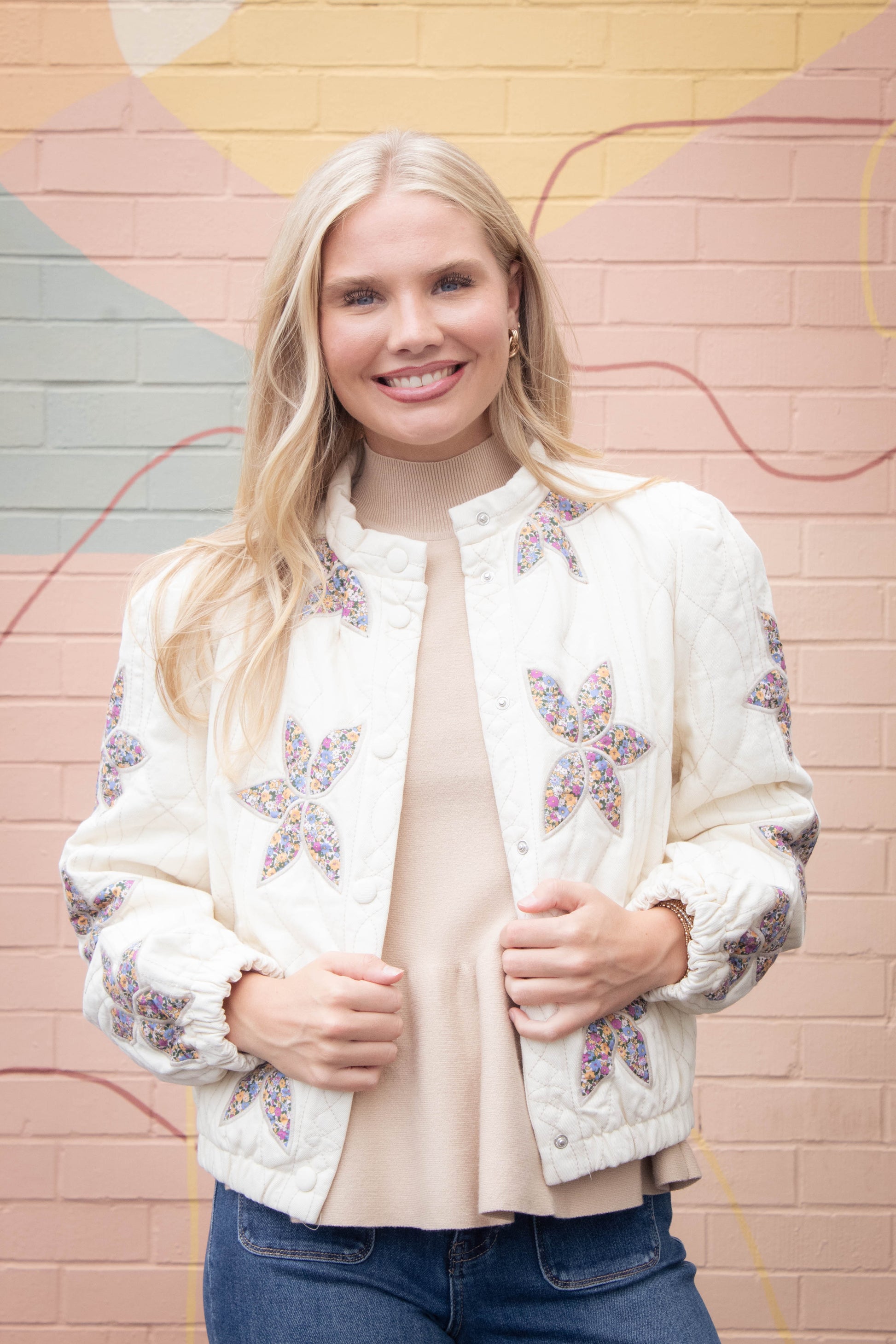  Emmaline Peplum Sweater Tank, Latte