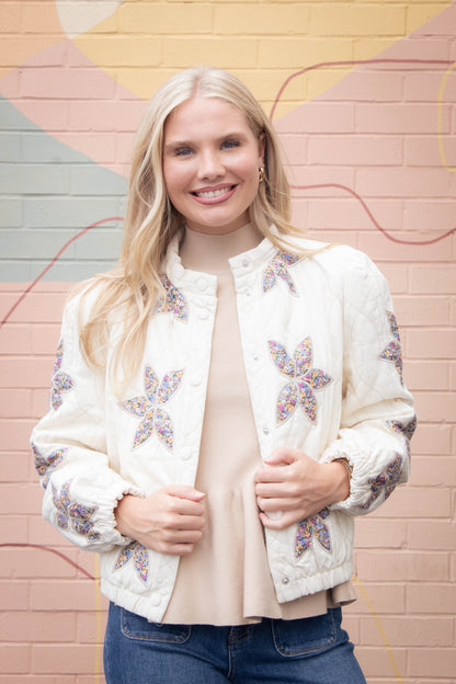  Emmaline Peplum Sweater Tank, Latte