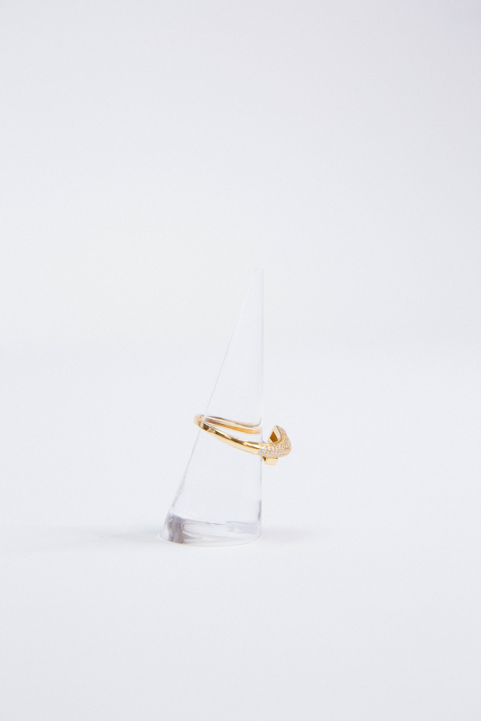  Golden Glow Twisted Ring, Gold
