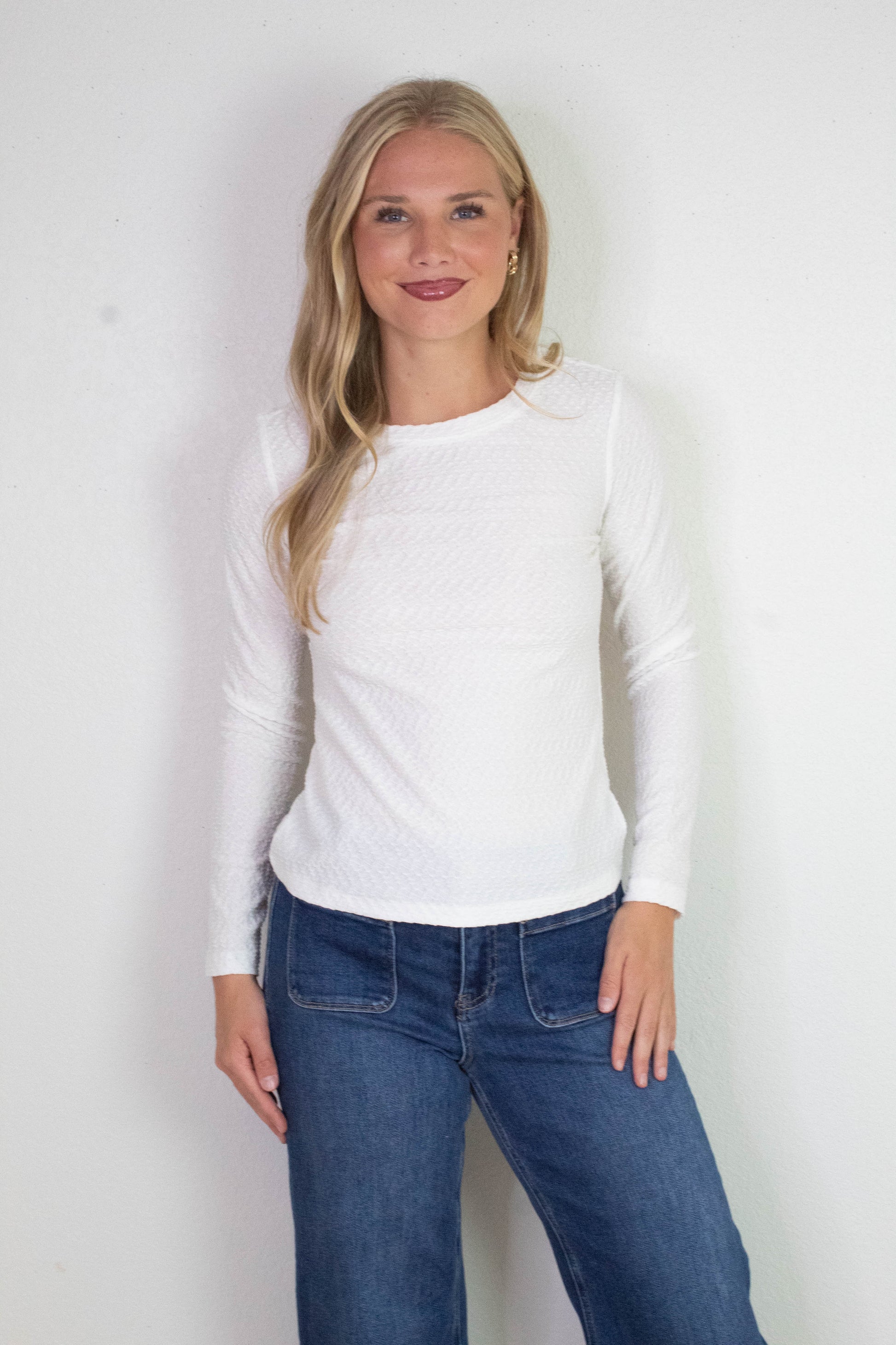 Crew Lace Tee, Chalk | Sanctuary
