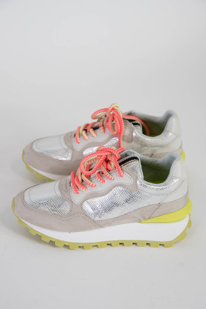  Phoebe Running Shoe, Silver Snake | ShuShop