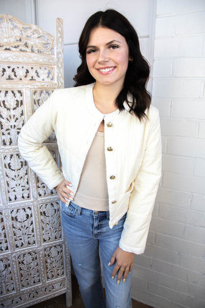  Coppelia Jacket, Cream Tan | Steve Madden