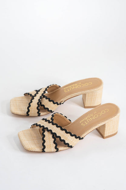  Principessa Crisscross Slide On Heel, Natural | Coconuts By Matisse