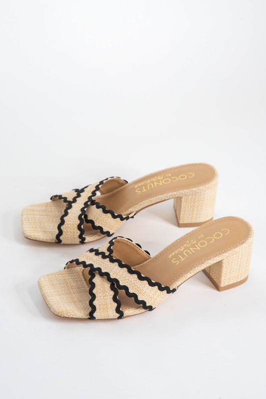  Principessa Crisscross Slide On Heel, Natural | Coconuts By Matisse