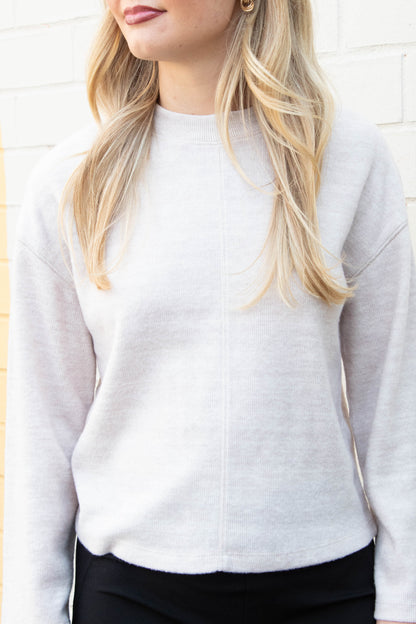  Into The Woods Cozy Top, Heather Pearl | Sanctuary