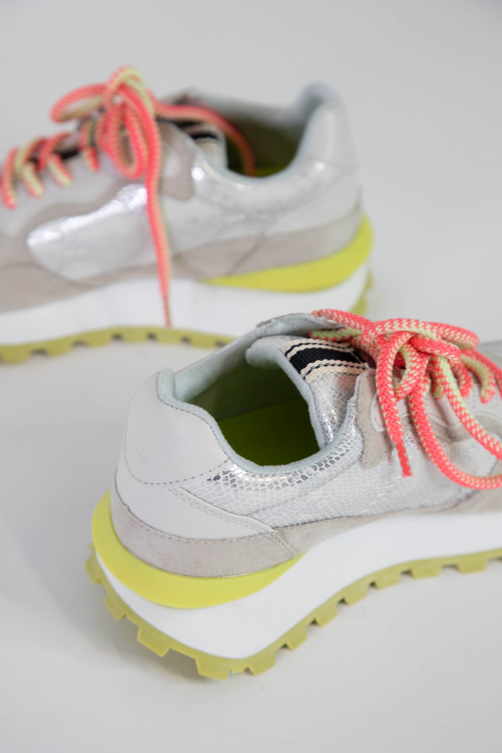  Phoebe Running Shoe, Silver Snake | ShuShop