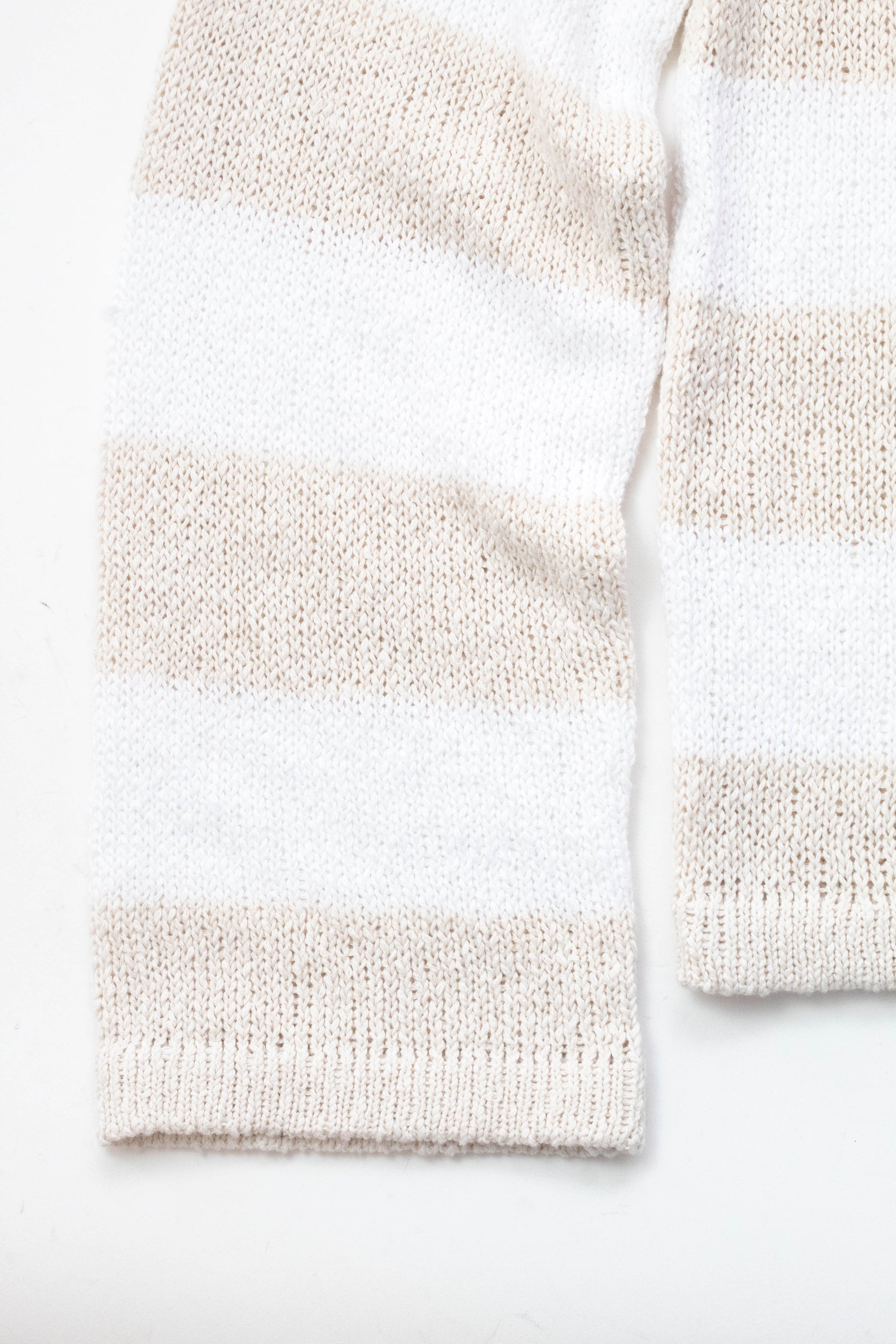  Stella Textured Raglan Sweater, White/Light Oak Stripe | Sanctuary