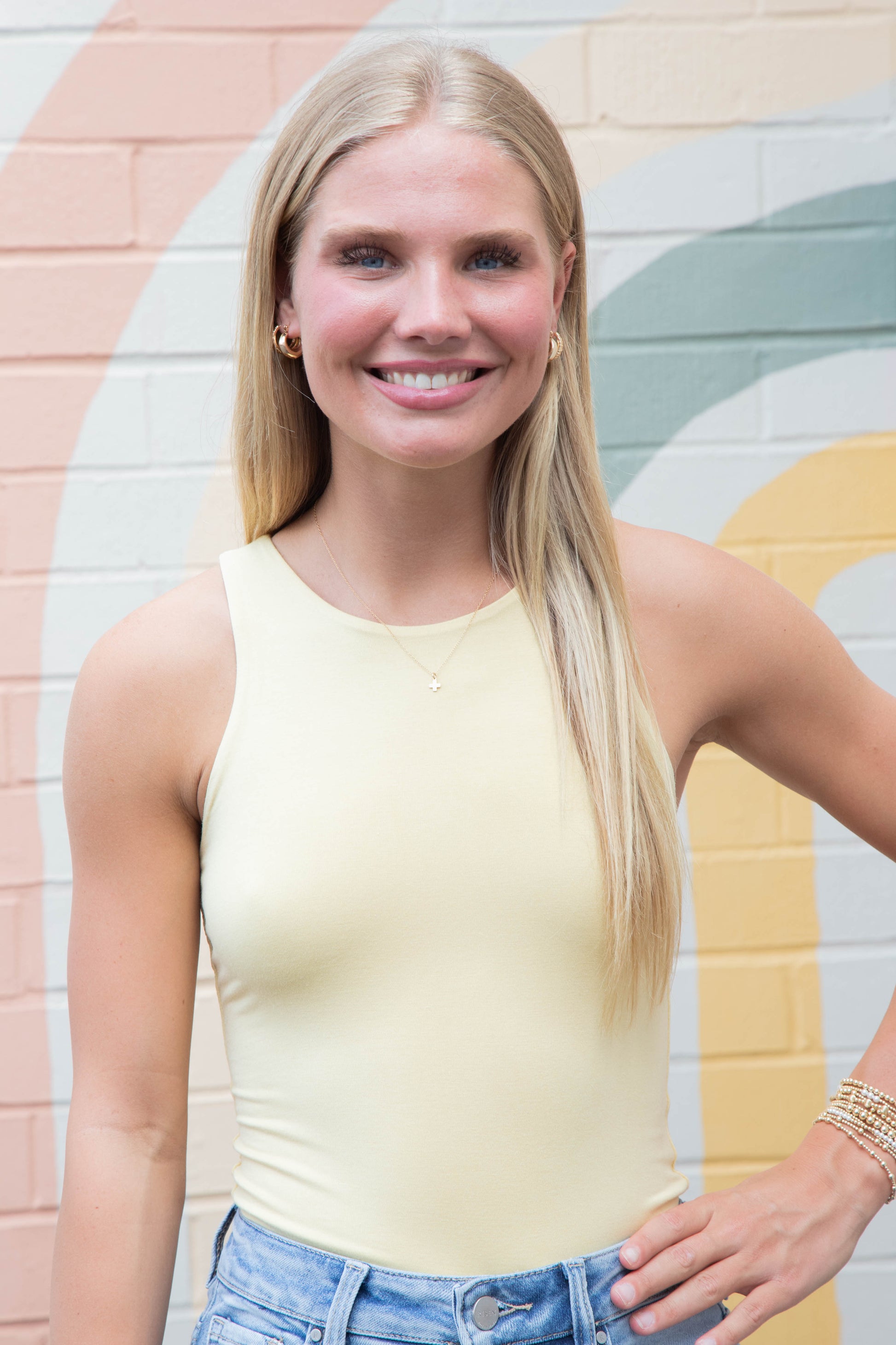 Be Cool Sawyer Basic Tank Top, Squash