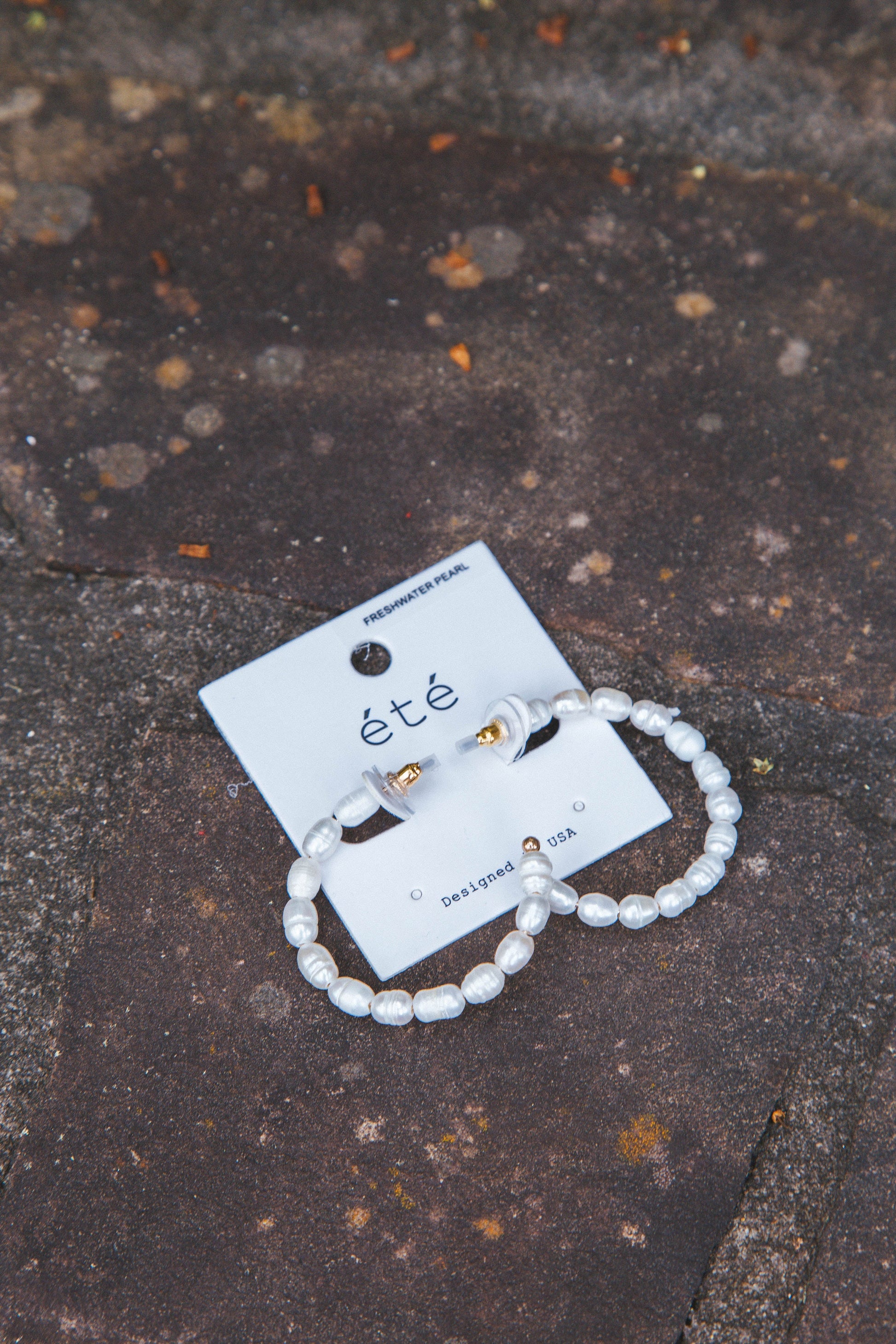  Baroque Pearl Bead Hoops