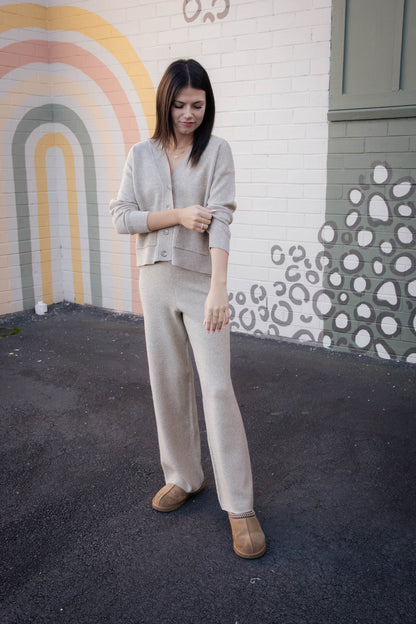  Kelsie Knit Pants, Stone | Sadie & Sage