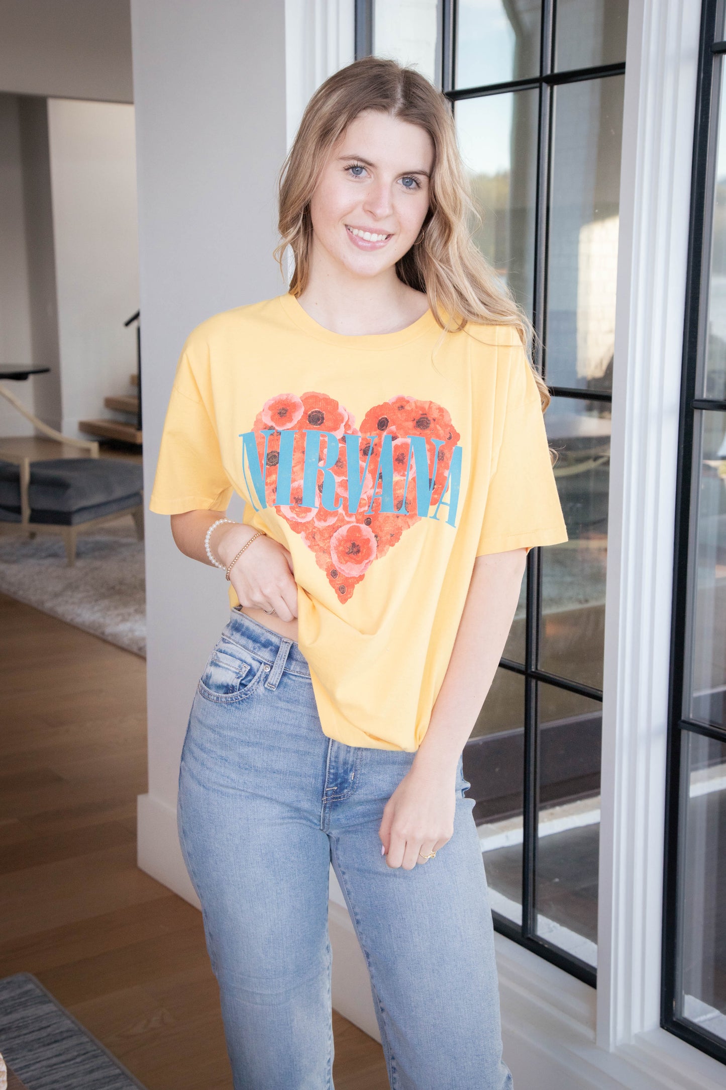 Nirvana Heart Shaped Box Merch Tee, Dusty Gold | Daydreamer