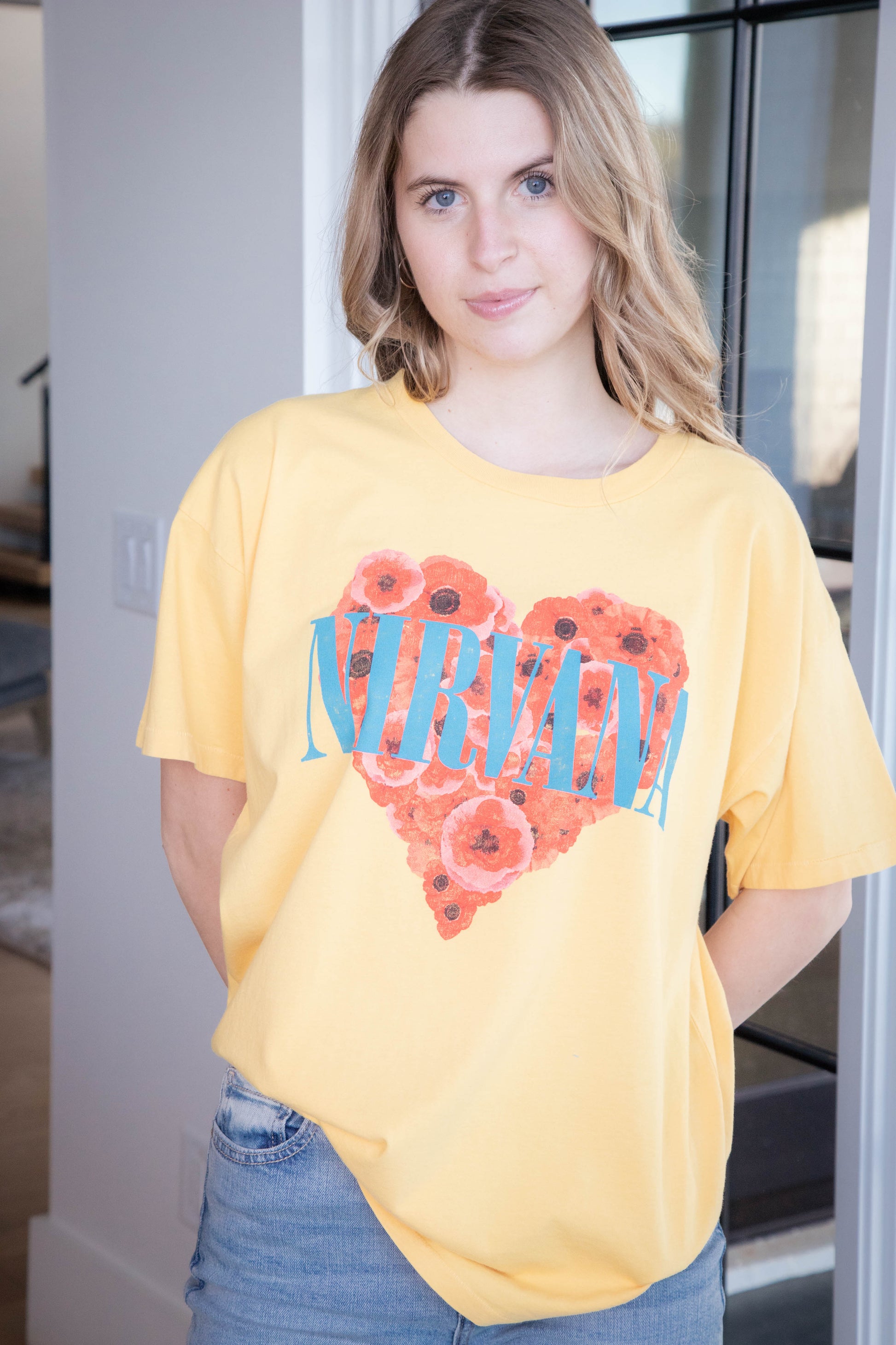  Nirvana Heart Shaped Box Merch Tee, Dusty Gold | Daydreamer