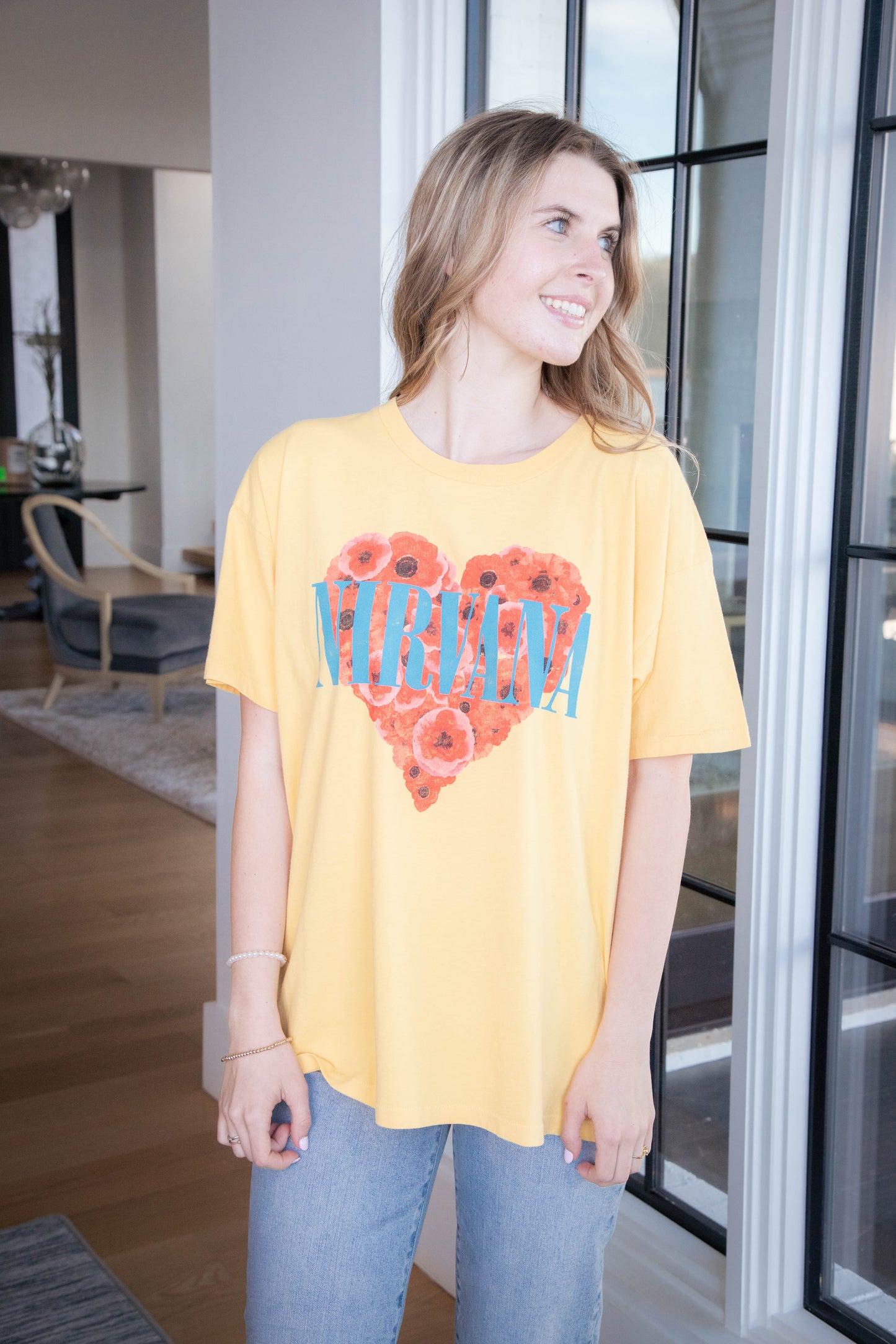  Nirvana Heart Shaped Box Merch Tee, Dusty Gold | Daydreamer
