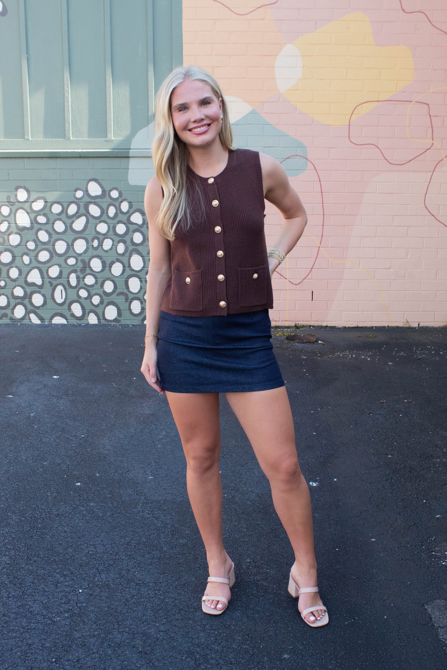  Cindi Mini Skirt, Amparo Blue | Steve Madden