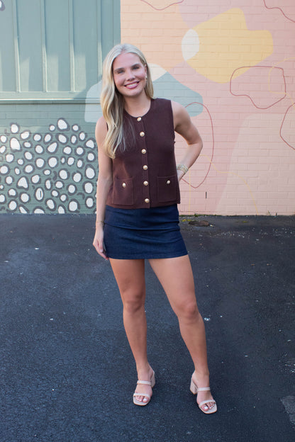  Cindi Mini Skirt, Amparo Blue | Steve Madden