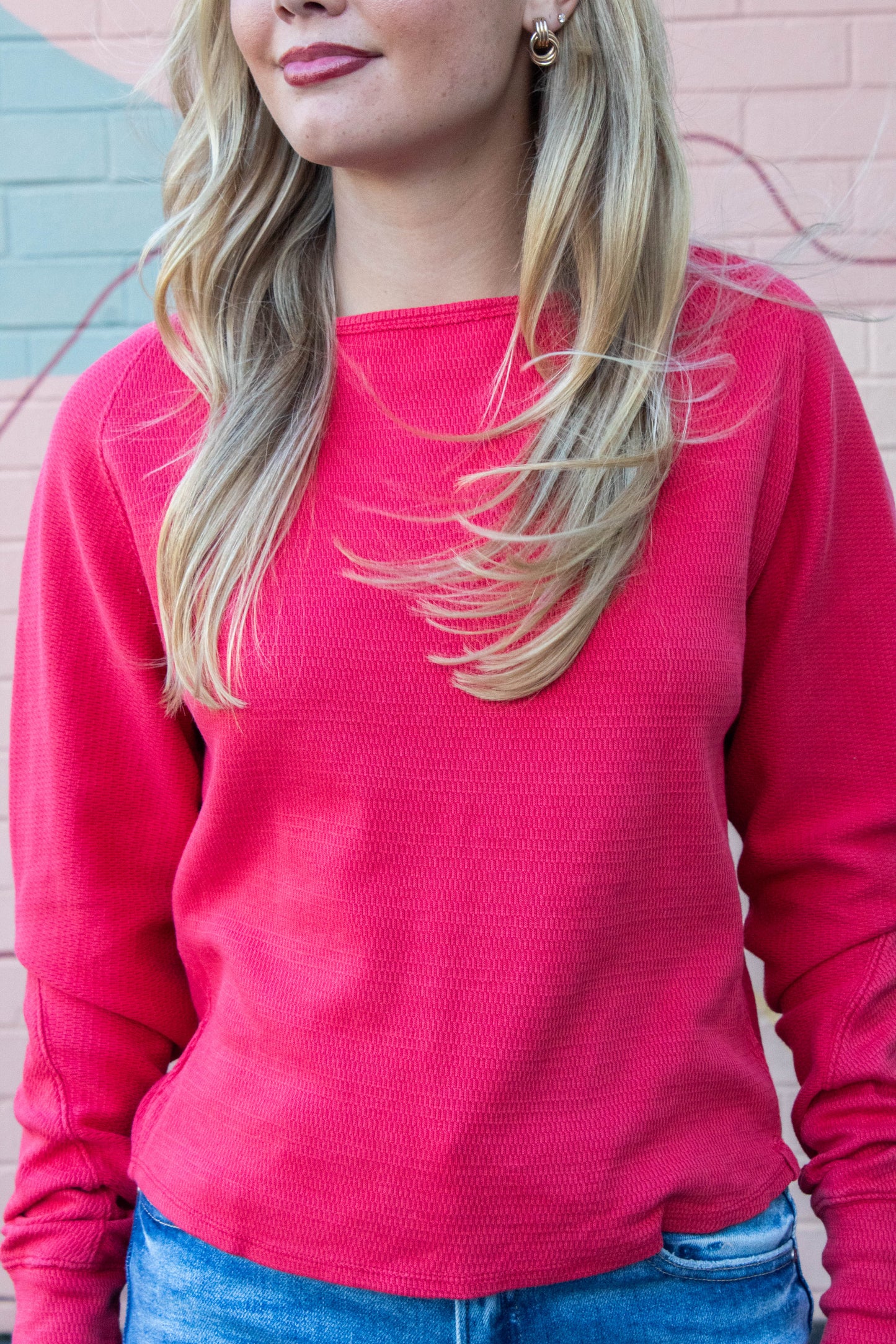  Jess Boat Neck Top, Salsa | Free People