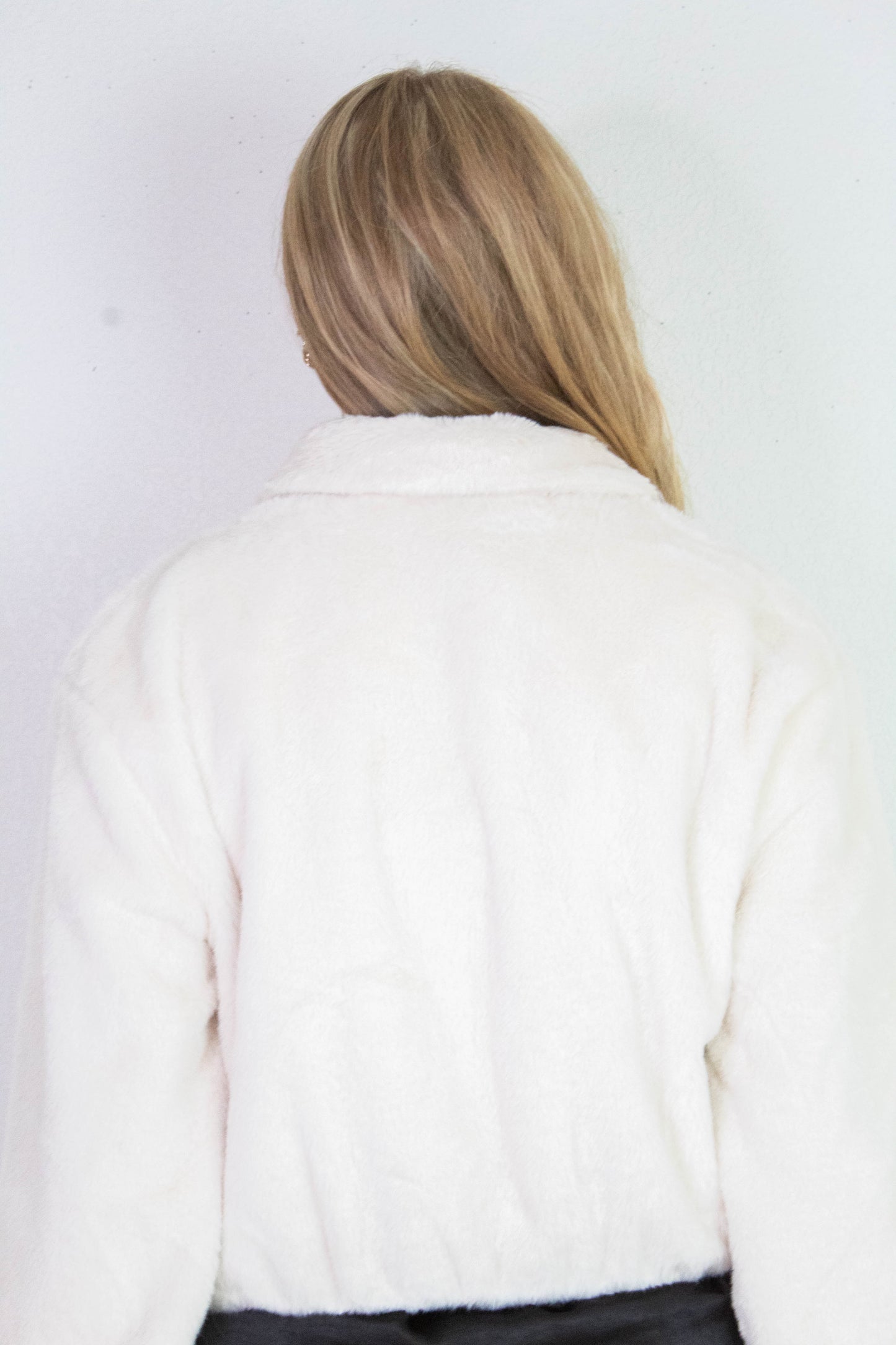  Irene Faux Fur Jacket, Cream