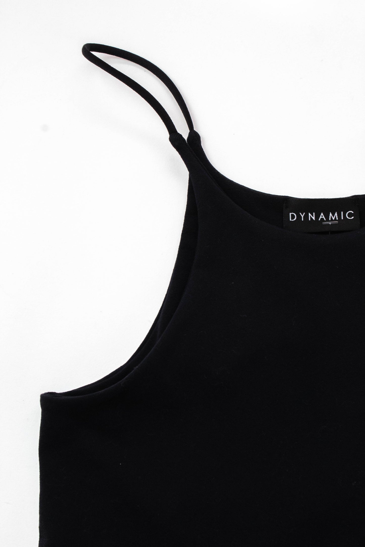 Shiloh Round Hem Racer Cami, Black