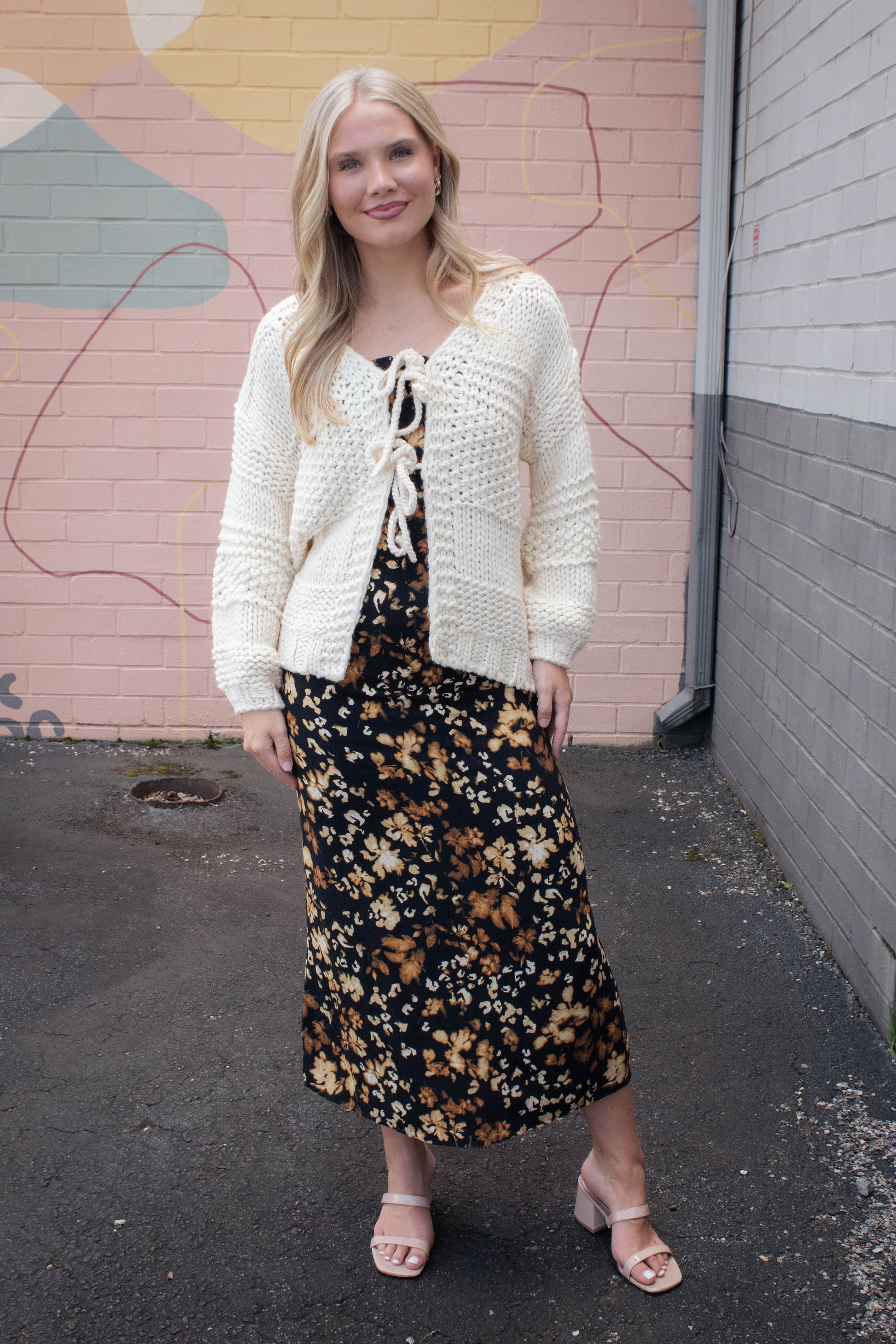  With Ease Tube Midi Dress, Black Multi | Sadie & Sage