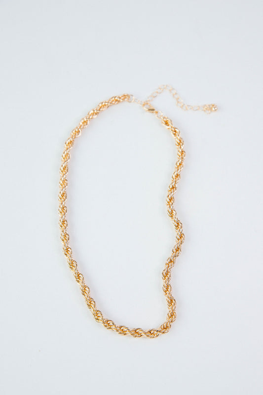  Anya Rope Chain Necklace, Gold