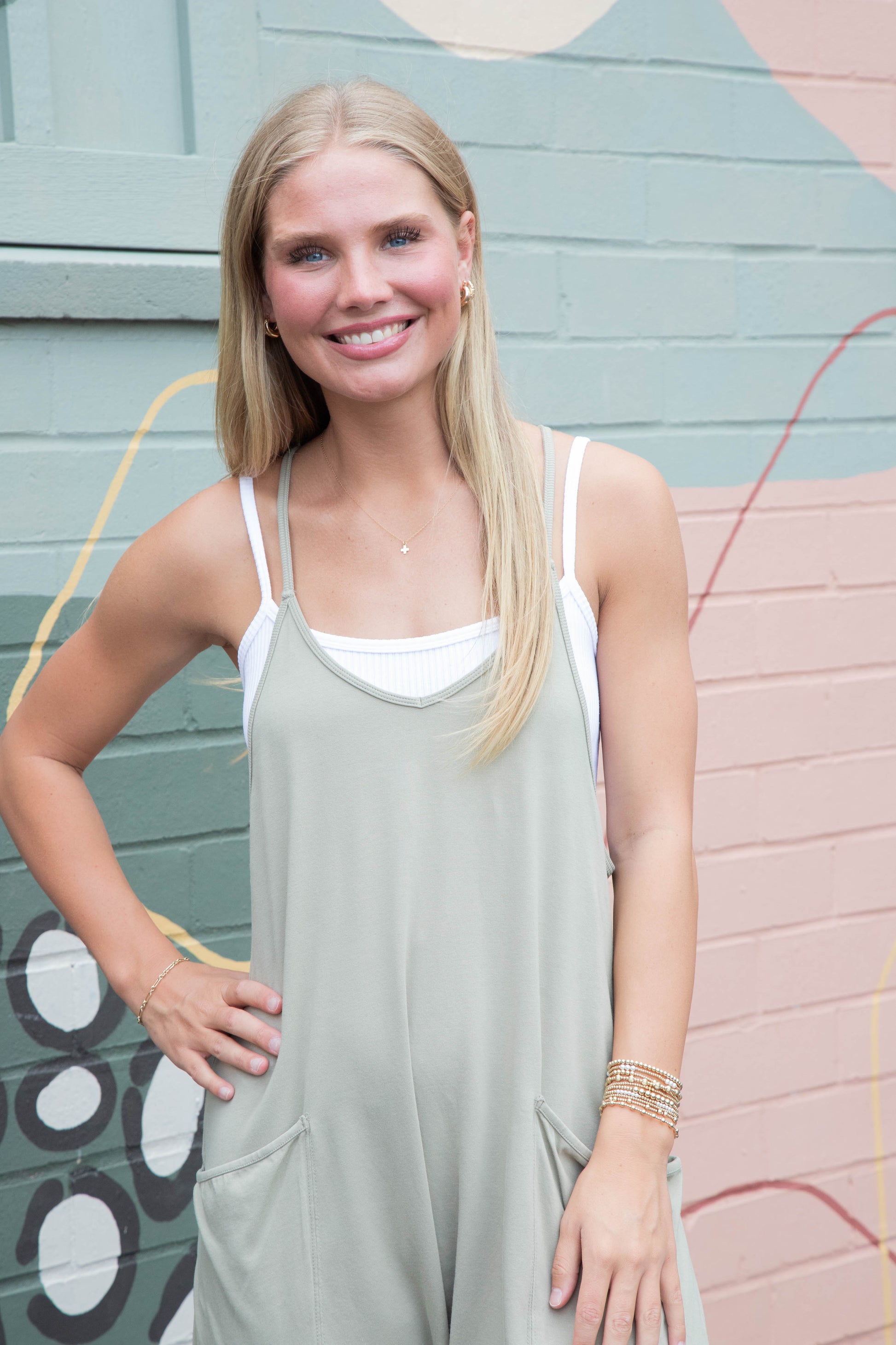  Adelaide Ribbed Crop Cami, White