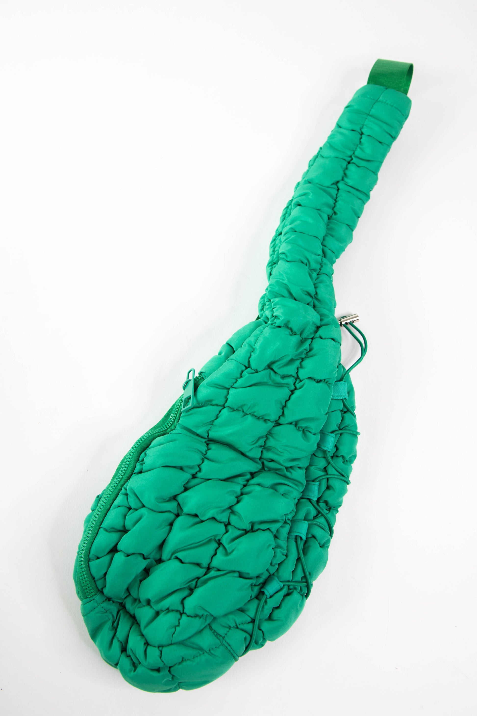  Eryn Nylon Quilted Belt Bag, Green