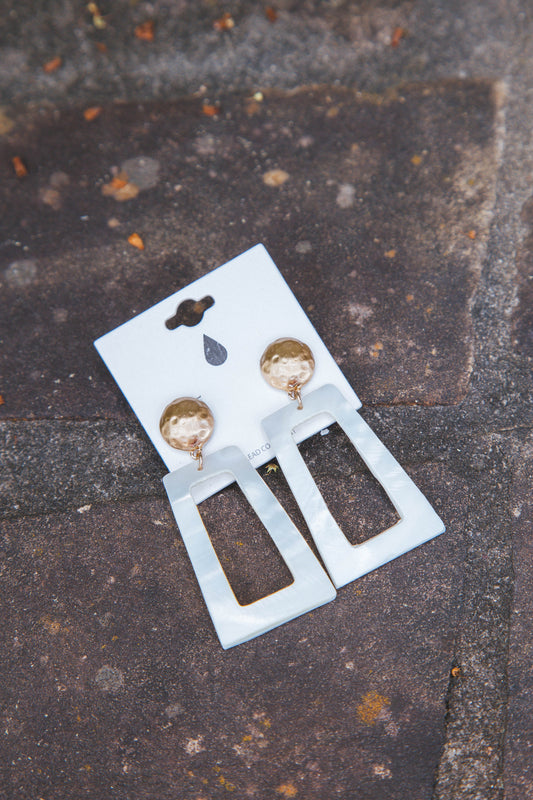  Trapezoid Dangle Earring